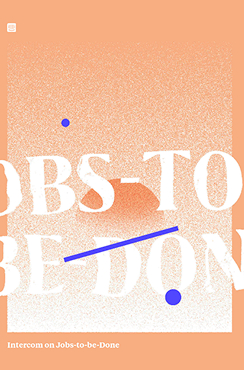 Jobs to be done