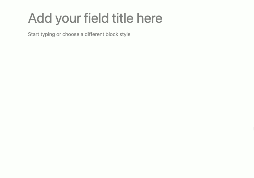 Demo of WYSIWYG editor